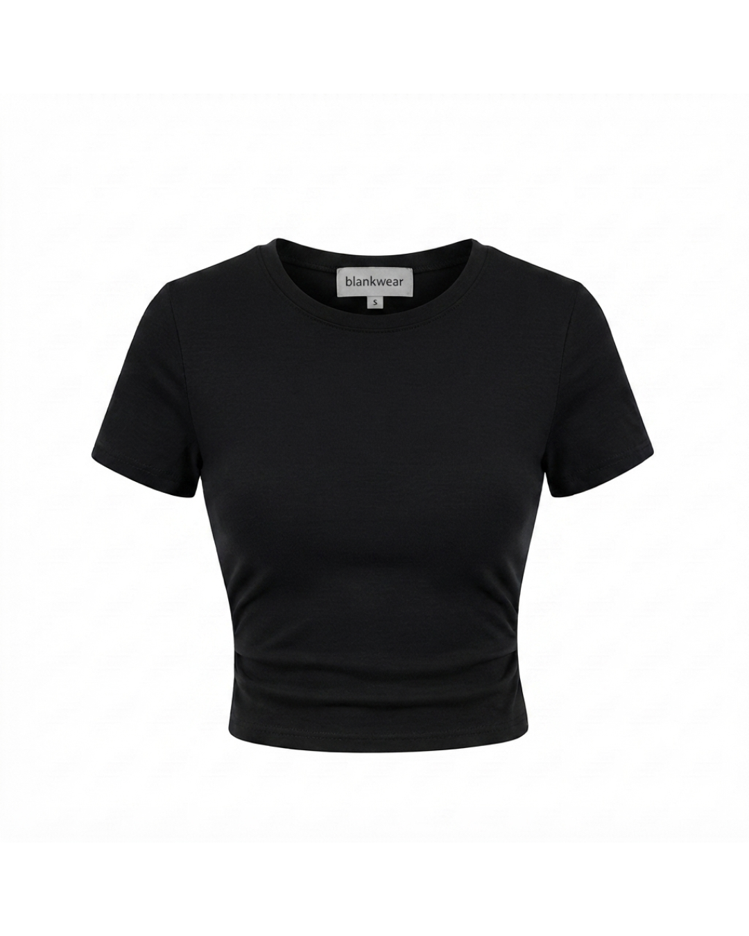 blank baby tee - Black